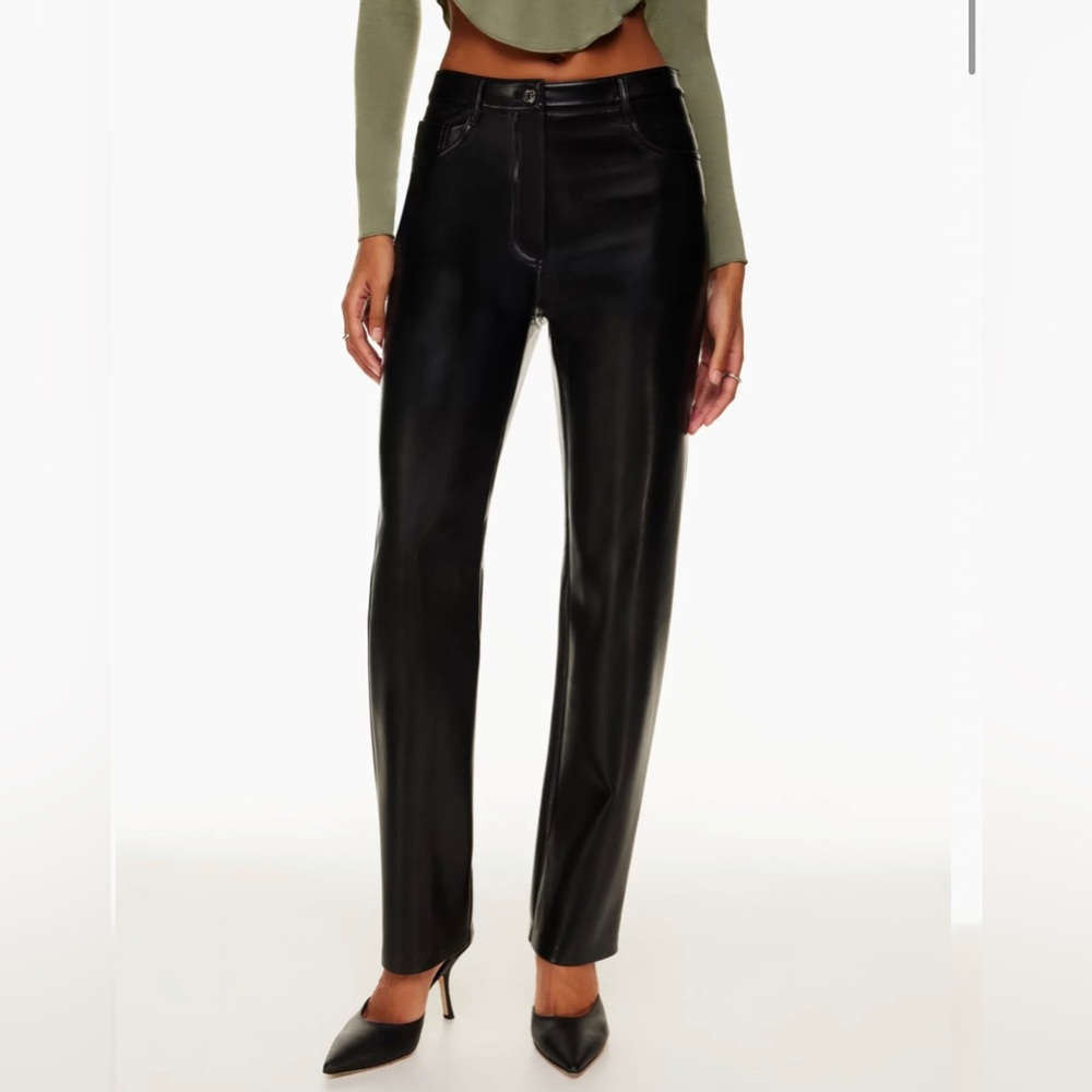 👖 aritzia“melina” vegan leather pants